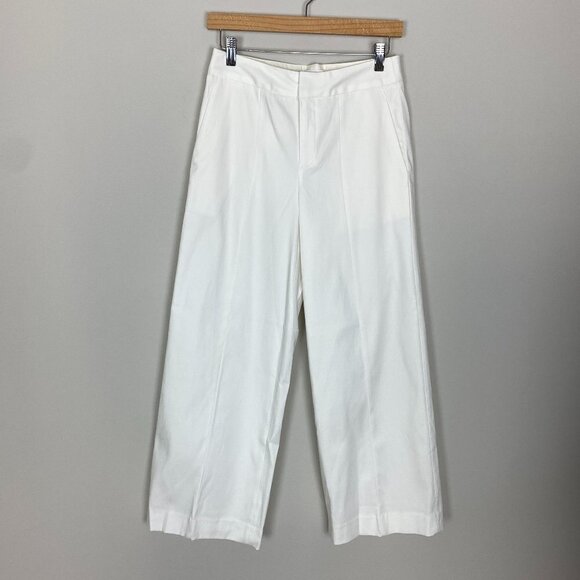 Everlane The Wide Leg Structure Pants Womens 00 White NWOT - Picture 1 of 5